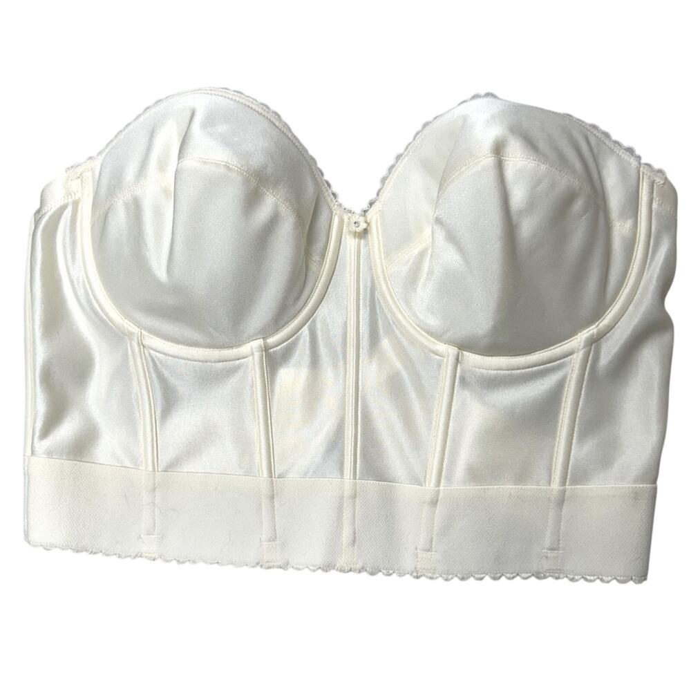 Dominique Cream Push Up Strapless Bustier Bra 42C